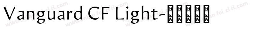 Vanguard CF Light字体转换